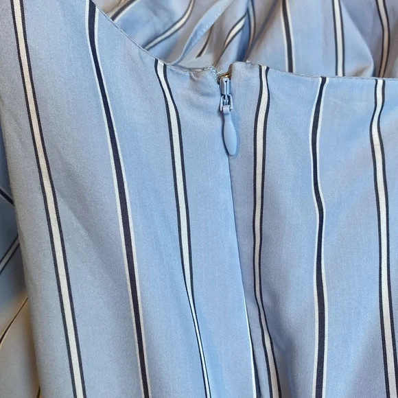 & Other Stories Blue Stripe Dress - Picture 12 of 12